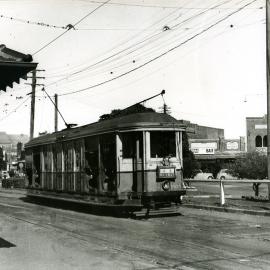 Tram on Anzac parade in Maroubra