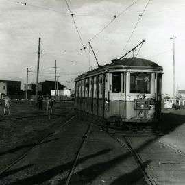 Tram travelling on Mons Avenue, Maroubra.