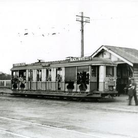 Tram on Anzac Parade near Centennial Park