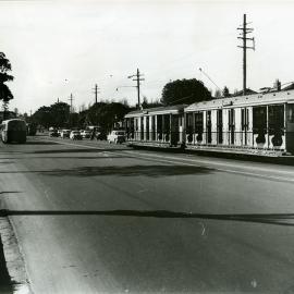 Tram on Anzac Parade in Kensington