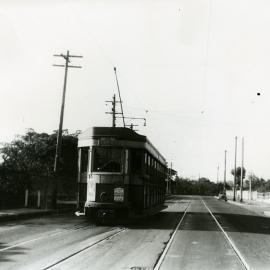 Tram on Darley Road near Swan Isle
