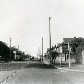 Tram on Darley Road near Govett Street