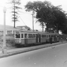 Tram near the Moore Park Golf Club