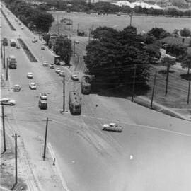 Streetscape at the intersection of Anzac Parade, Dacey Avenue and Alison Road