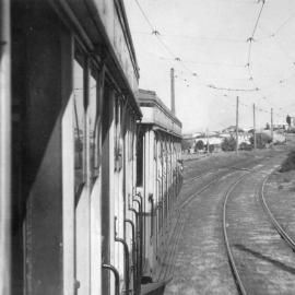 View from "the run board" of a Tram