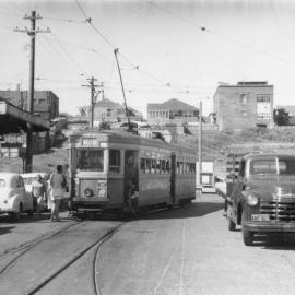 Tram on Fenton Avenue