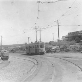 Tram at Yarra Junction on Anzac Parade