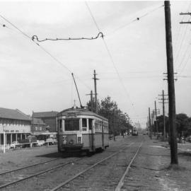 Tram on Anzac Parade near Boyce Road