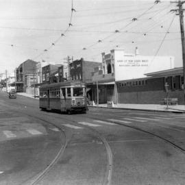 Tram on Maroubra Road near Maroubra Junction