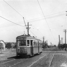 Tram at Maroubra past Moverly Road