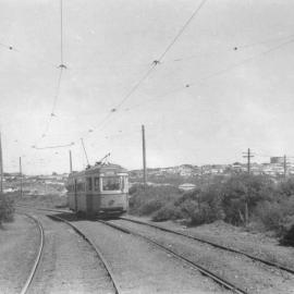 Tram travelling inbound at Malabar