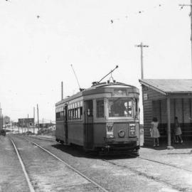 Tram near Mitchell Street, Malabar
