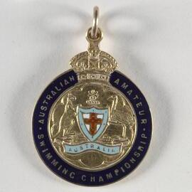 Australian Amateur Swimming Championship Medal 100yds (Resident) Medal