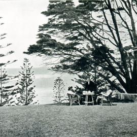 Looking east from the gardens of Cliffbrook House 