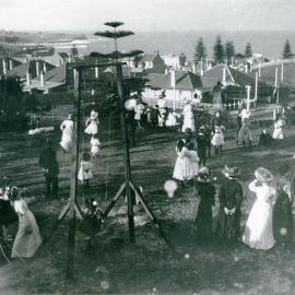Children playing in a park overlooking Coogee